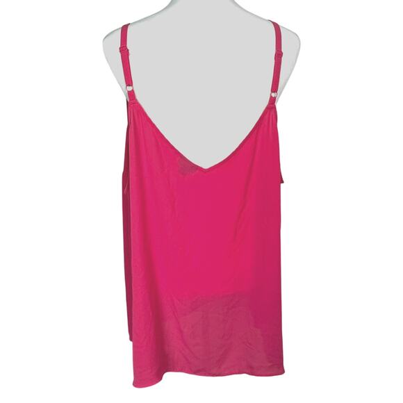 TORRID Size 4X Pink Chiffon Swing Cami Tank Top Adjustable‎ Straps Lightweight - Picture 3 of 8